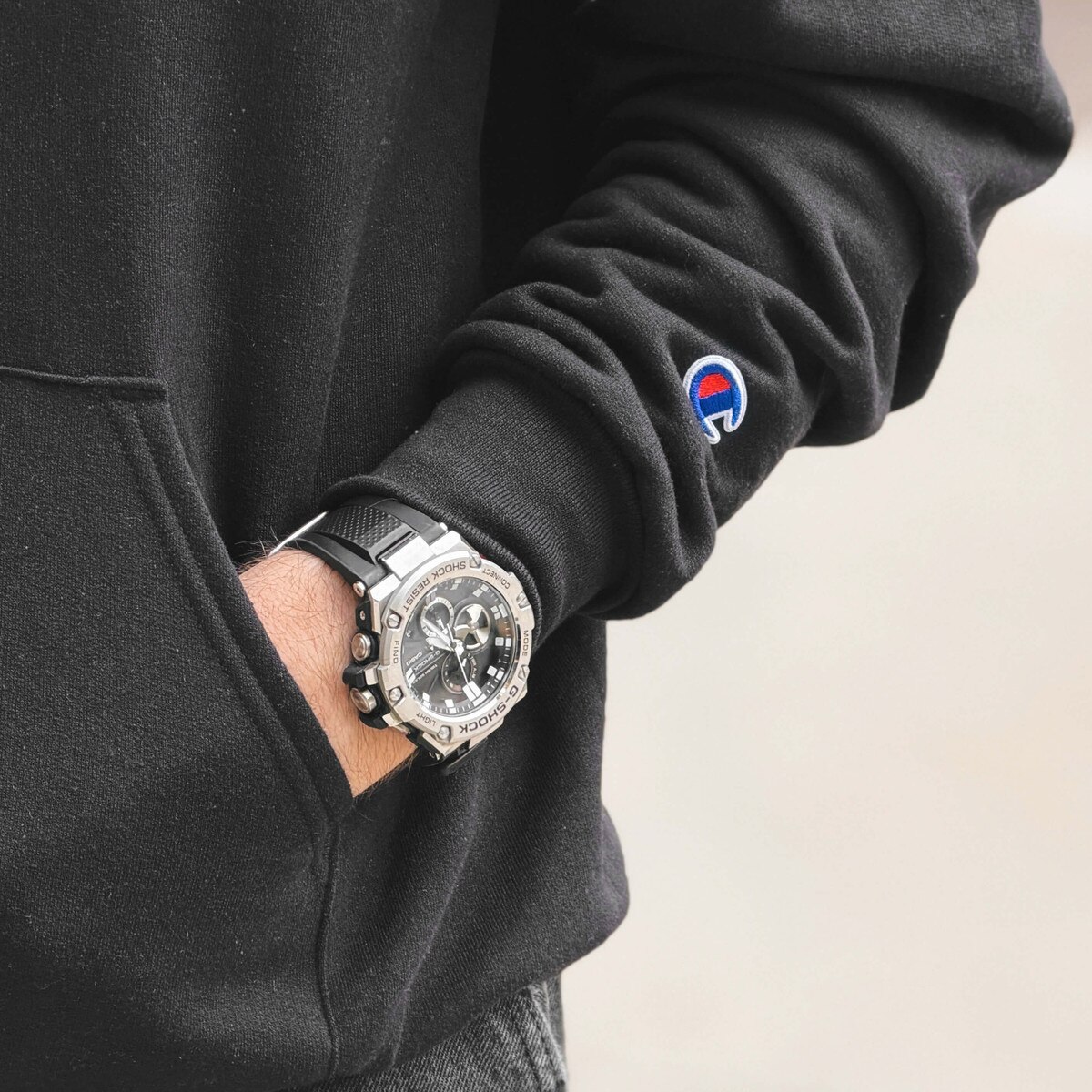 Champion® I-State Black Hoodie